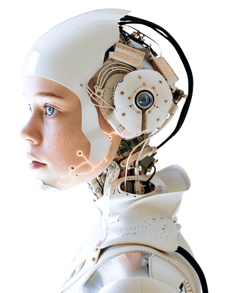 Humanoid robot embodying Qeonix intelligence and engineering